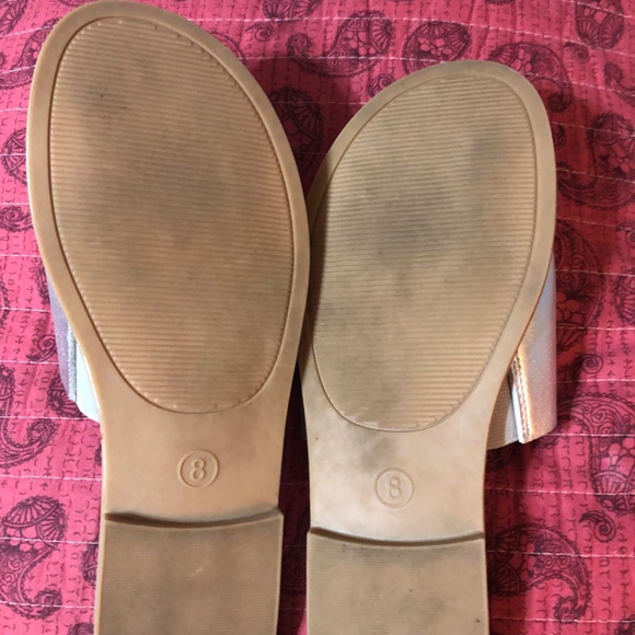 Sandals (Silver Slides, Size 8) - Picture 2 of 3